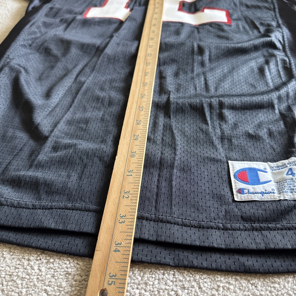 Vintage Champion NFL Atlanta Falcons #12 Black Football Jersey Sz 44 Made in USA - Picture 7 of 8